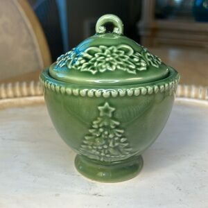 Peace On Earth Sugar Bowl & Lid by Cracker Barrel